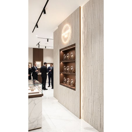 Panel Ευκαμπτης Πετρας 111020 Muretto Stone 60/1200Mm Beige White Newplan