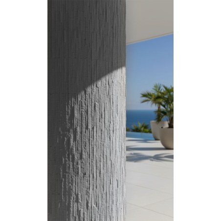 Panel Ευκαμπτης Πετρας 111040 Muretto Stone 60/1200Mm Light Grey Newplan