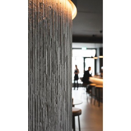 Panel Ευκαμπτης Πετρας 111040 Muretto Stone 60/1200Mm Light Grey Newplan