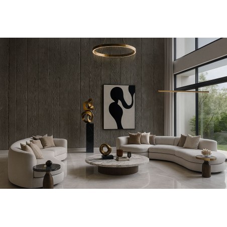 Panel Ευκαμπτης Πετρας 117050  Concrete Board 60/1200Mm Medium Grey Newplan