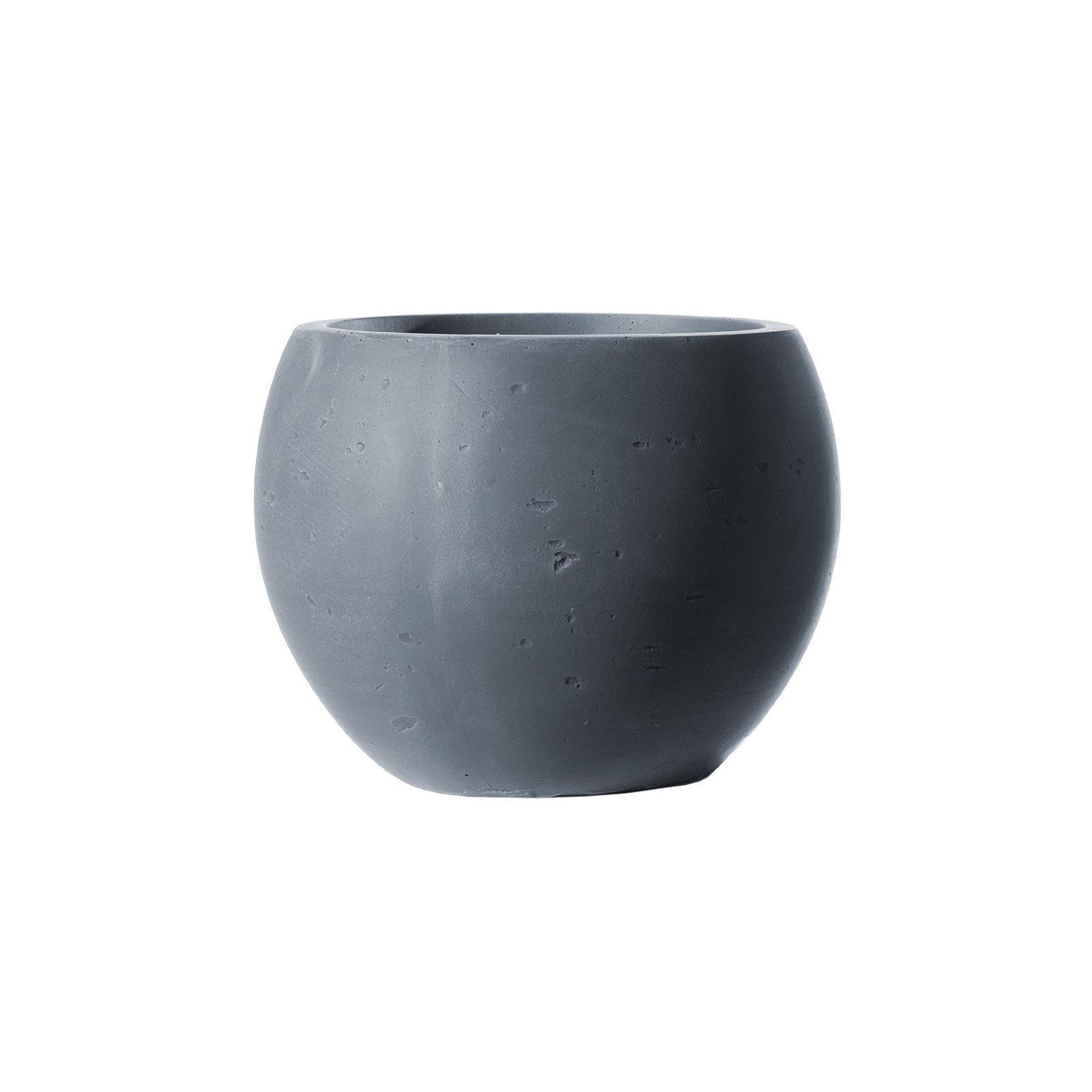 Supergreens Γλάστρα Πήλινη Στρογγυλή "Rocky" Γκρι 30x30x23 εκ.