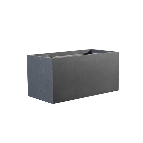 Supergreens Γλάστρα Πήλινη Ορθογώνια "Solid" Μαύρη M...