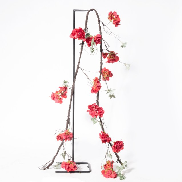 Supergreens Τεχνητή Γιρλάντα Ορτανσία Κόκκινη...