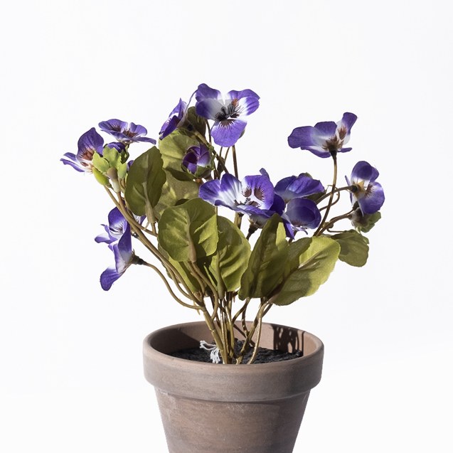 Supergreens Τεχνητό Φυτό Πανσές Μωβ 19 εκ.