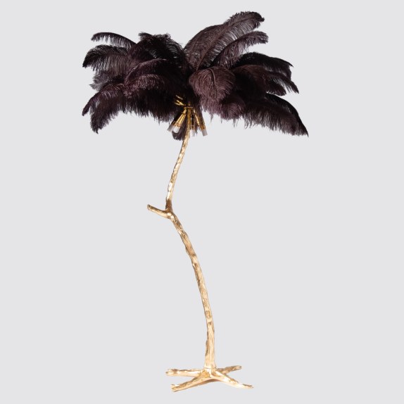 Supergreens Φωτιστικό Επιδαπέδιο ''Ostrich'' Μαύρο/Χρυσό...