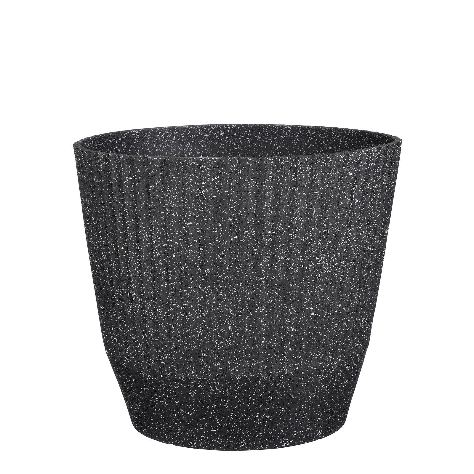 Supergreens Γλάστρα PVC "Terazzo" Μαύρο 37x37x33,5 εκ.