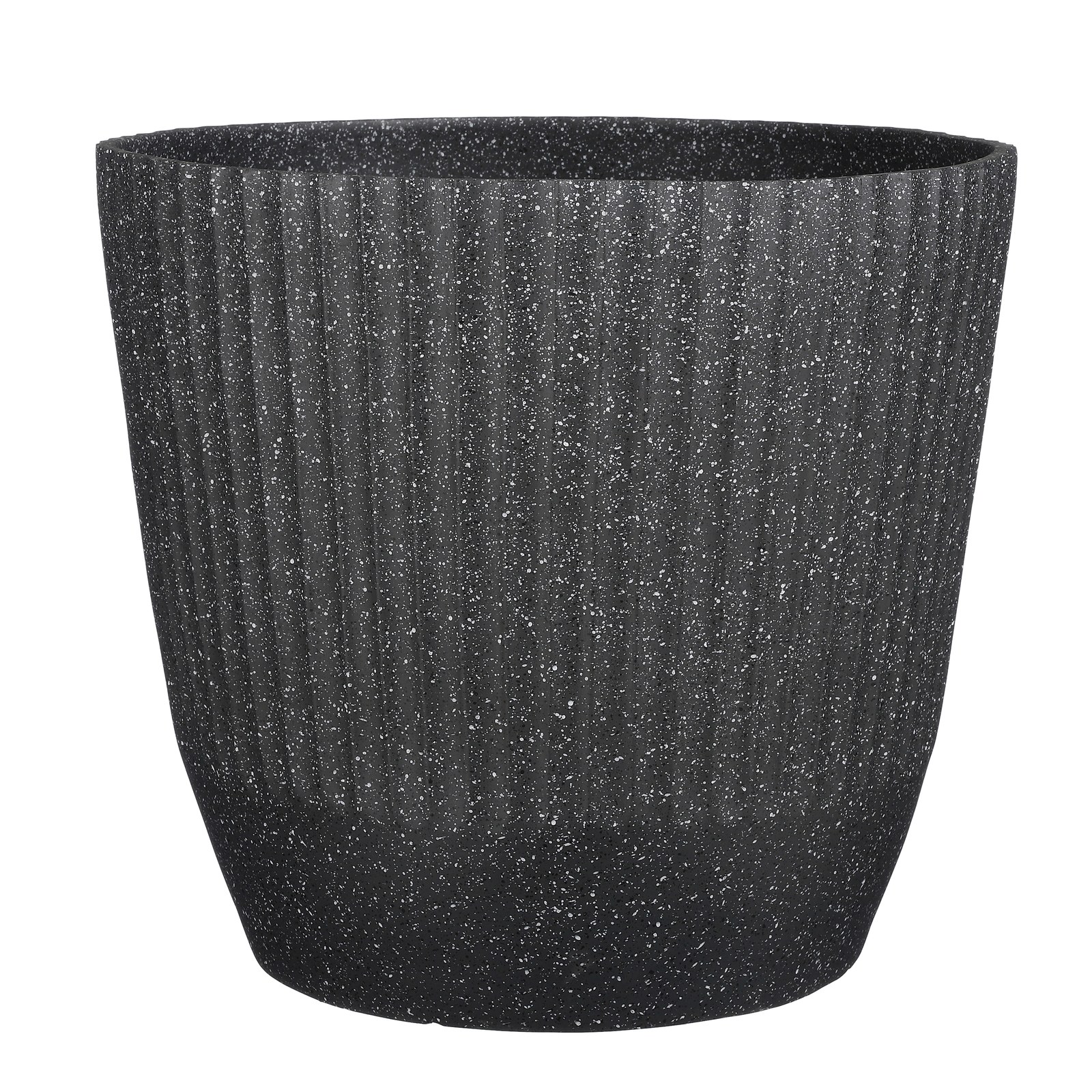 Supergreens Γλάστρα PVC "Terazzo" Μαύρο 45x45x40,5 εκ.