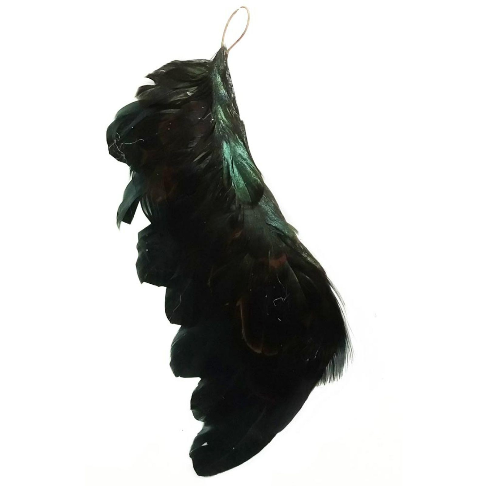 Supergreens Χριστουγεννιάτικο Στολίδι Φτερό Μαύρο 18 εκ.