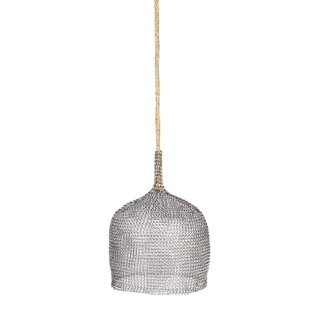 Supergreens Φωτιστικό Οροφής Συρμάτινο Ασημί...