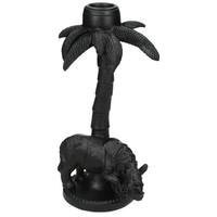 Supergreens Κηροπήγιο Πολυρεζίνη Ρινόκερος Μαύρο 19,5 εκ.