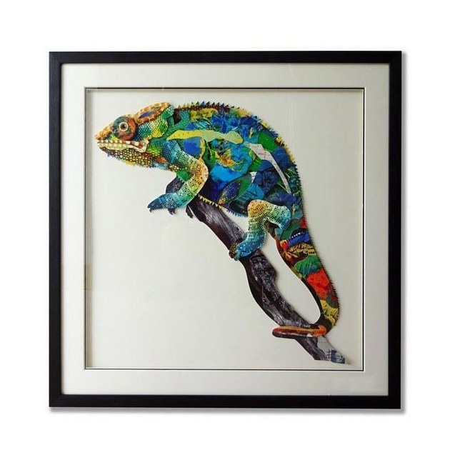 Supergreens Πίνακας Κολάζ “Chameleon” 75x75 εκ.