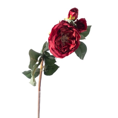 Supergreens Τεχνητό Κλωνάρι Τριαντάφυλλο Κόκκινο 61 εκ.