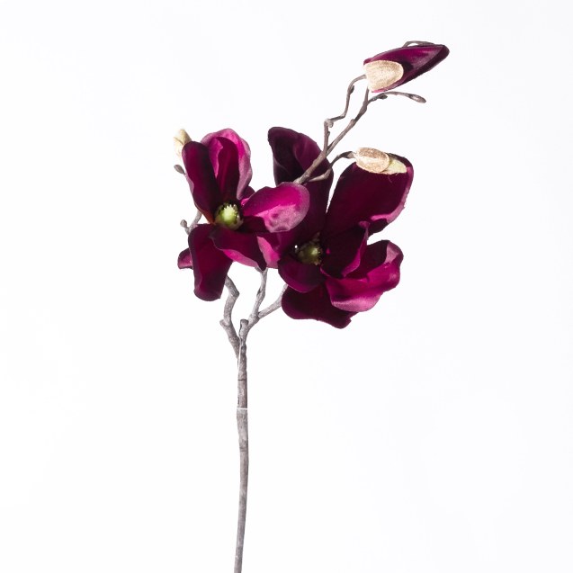 Supergreens Τεχνητό Κλωνάρι Μανόλια Μωβ 50 εκ.