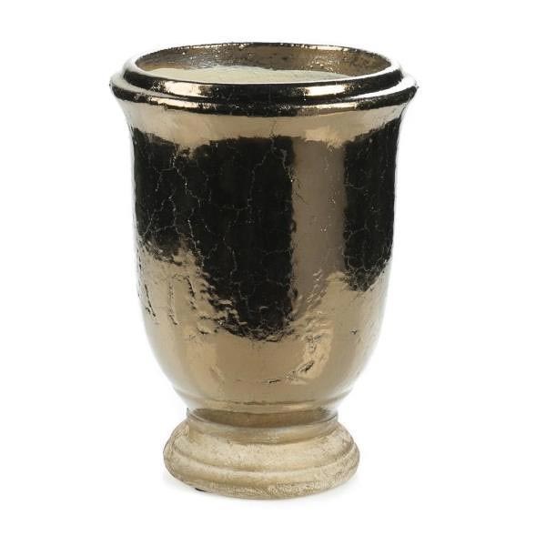 Supergreens Βάζο Κεραμικό Χρυσό 25,5 εκ.