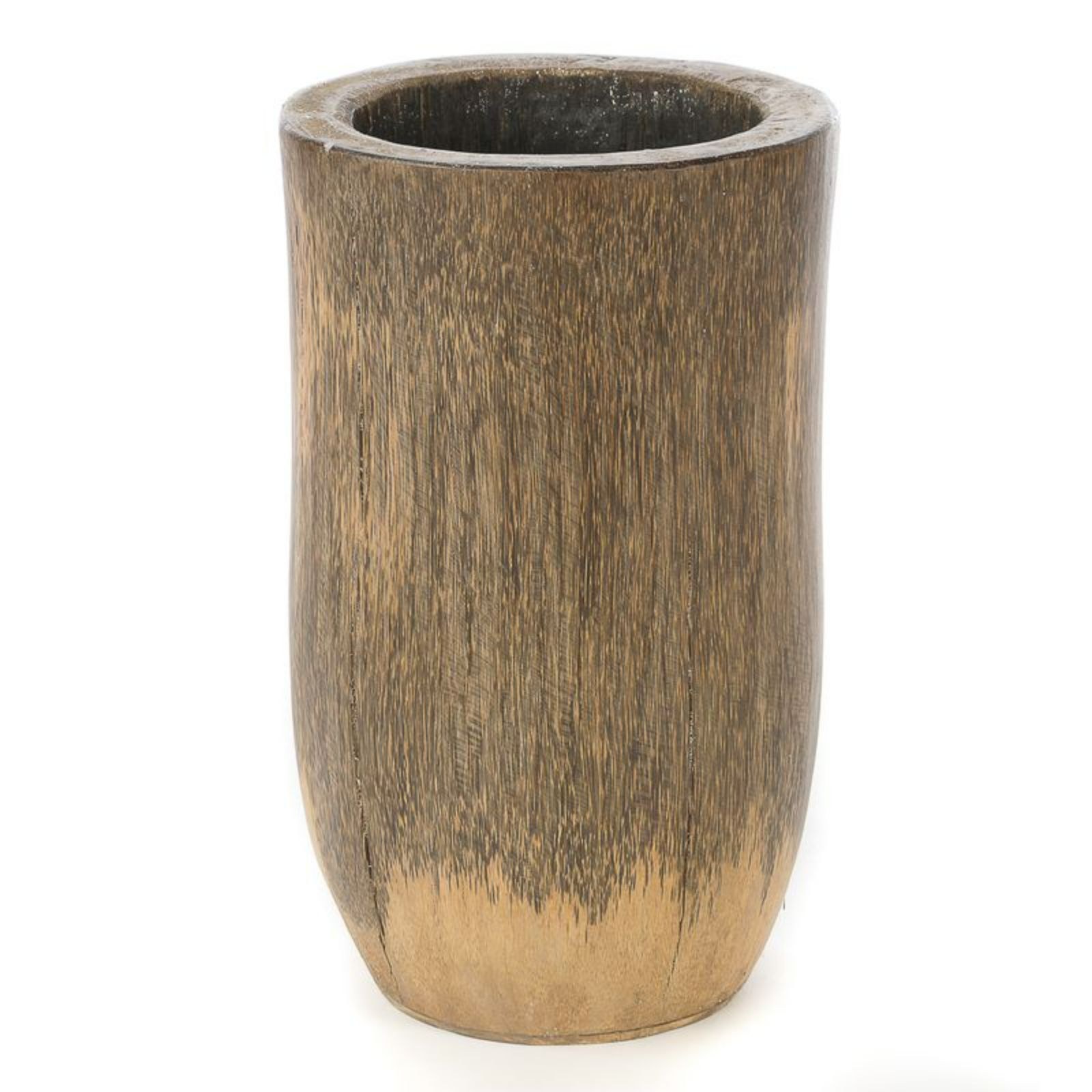 Supergreens Γλάστρα Φοινικόξυλο Distressed Καφέ 45x45x35 εκ.