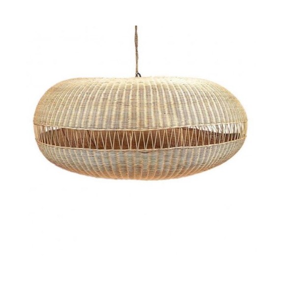 Supergreens Φωτιστικό Οροφής Ρατάν "Lampu Lampu" Φυσικό...