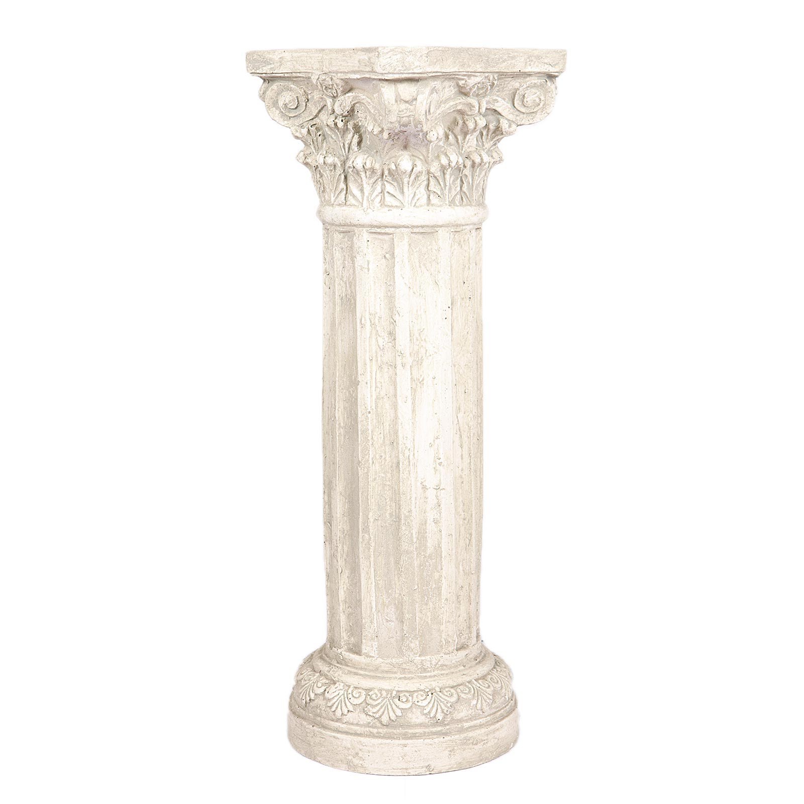 Supergreens Ανθοστήλη Τσιμεντένια Μπεζ 28x28x80 εκ.