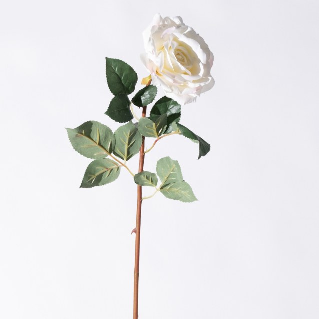 Supergreens Τεχνητό Κλωνάρι Τριαντάφυλλο Λευκό...