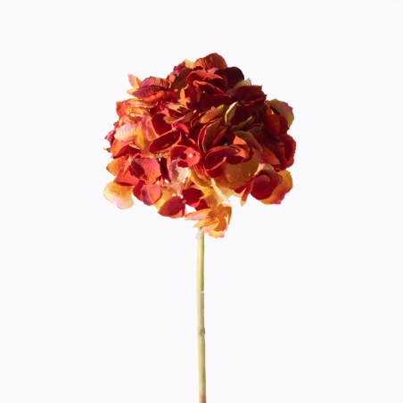 Supergreens Τεχνητό Κλωνάρι Ορτανσία Πορτοκαλί 52 εκ.