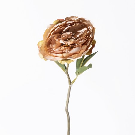 Supergreens Τεχνητό Κλωνάρι Παιώνια Καφέ 34 εκ.