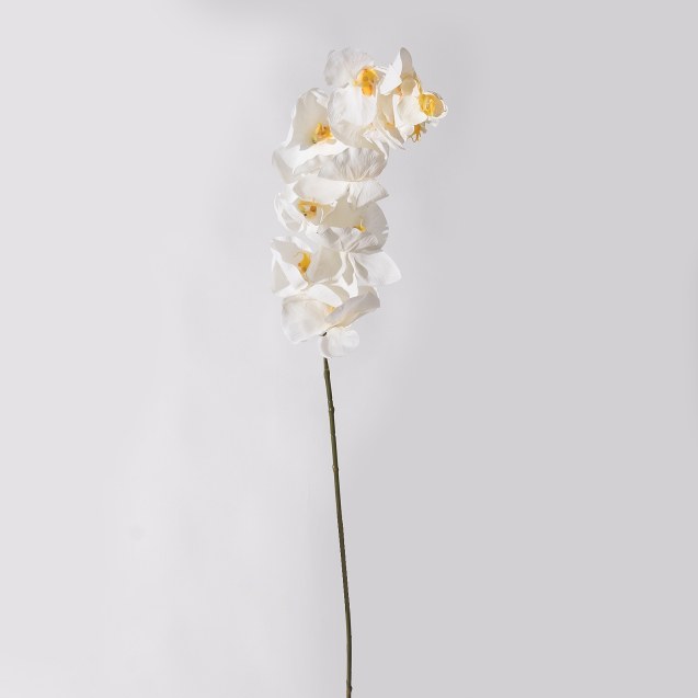 Supergreens Τεχνητό Κλωνάρι Ορχιδέα Λευκή 112 εκ.