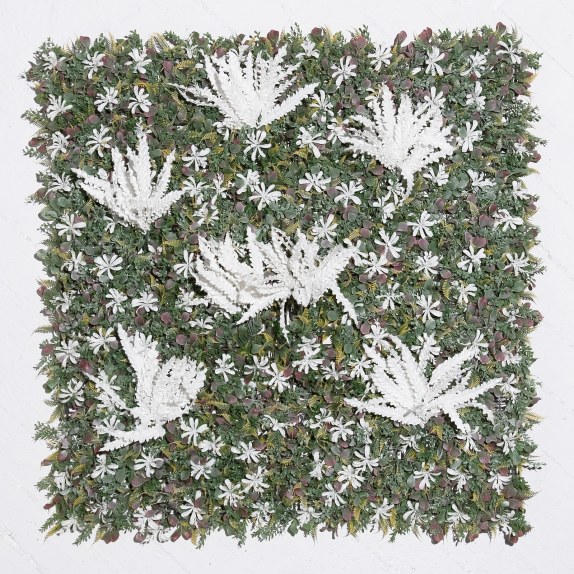 Supergreens Τεχνητή Φυλλωσιά Φτέρη Λευκή 100x100 εκ.