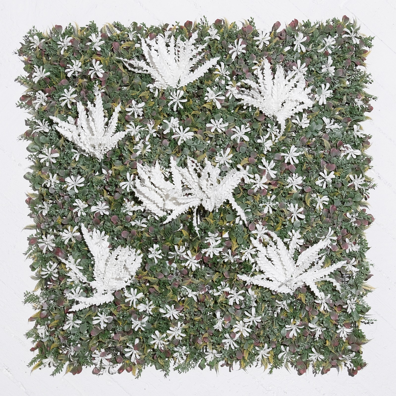 Supergreens Τεχνητή Φυλλωσιά Φτέρη Λευκή 100x100 εκ.