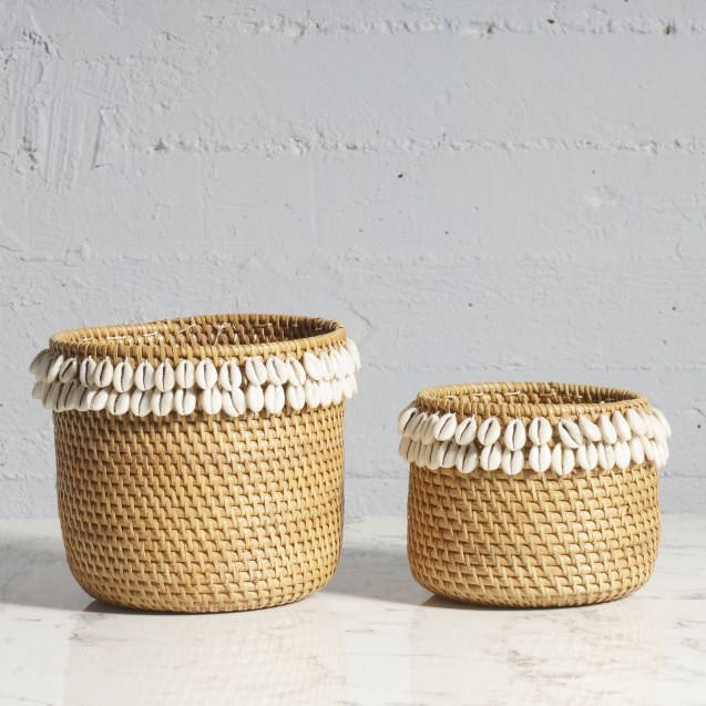 Supergreens Κασπώ Κοχύλια Ρατάν Φυσικό Set/2...