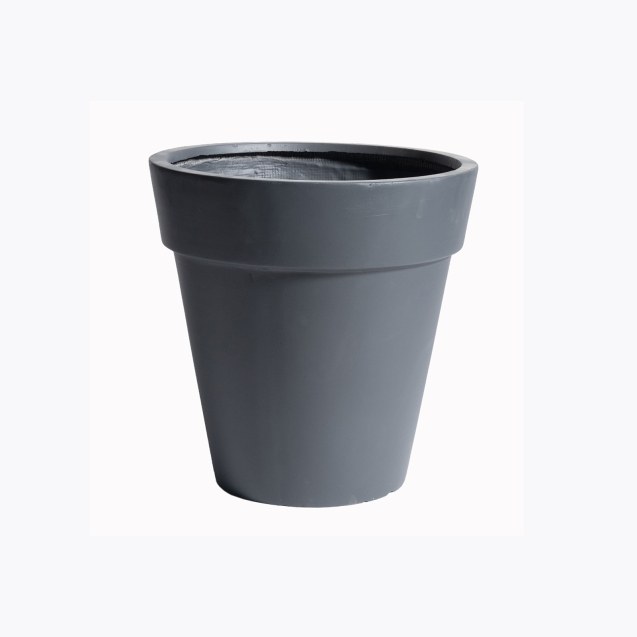 Supergreens Γλάστρα Πήλινη με Γείσο Γκρι...