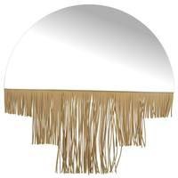 Supergreens Καθρέφτης με Κρόσσια Καφέ 40 εκ.