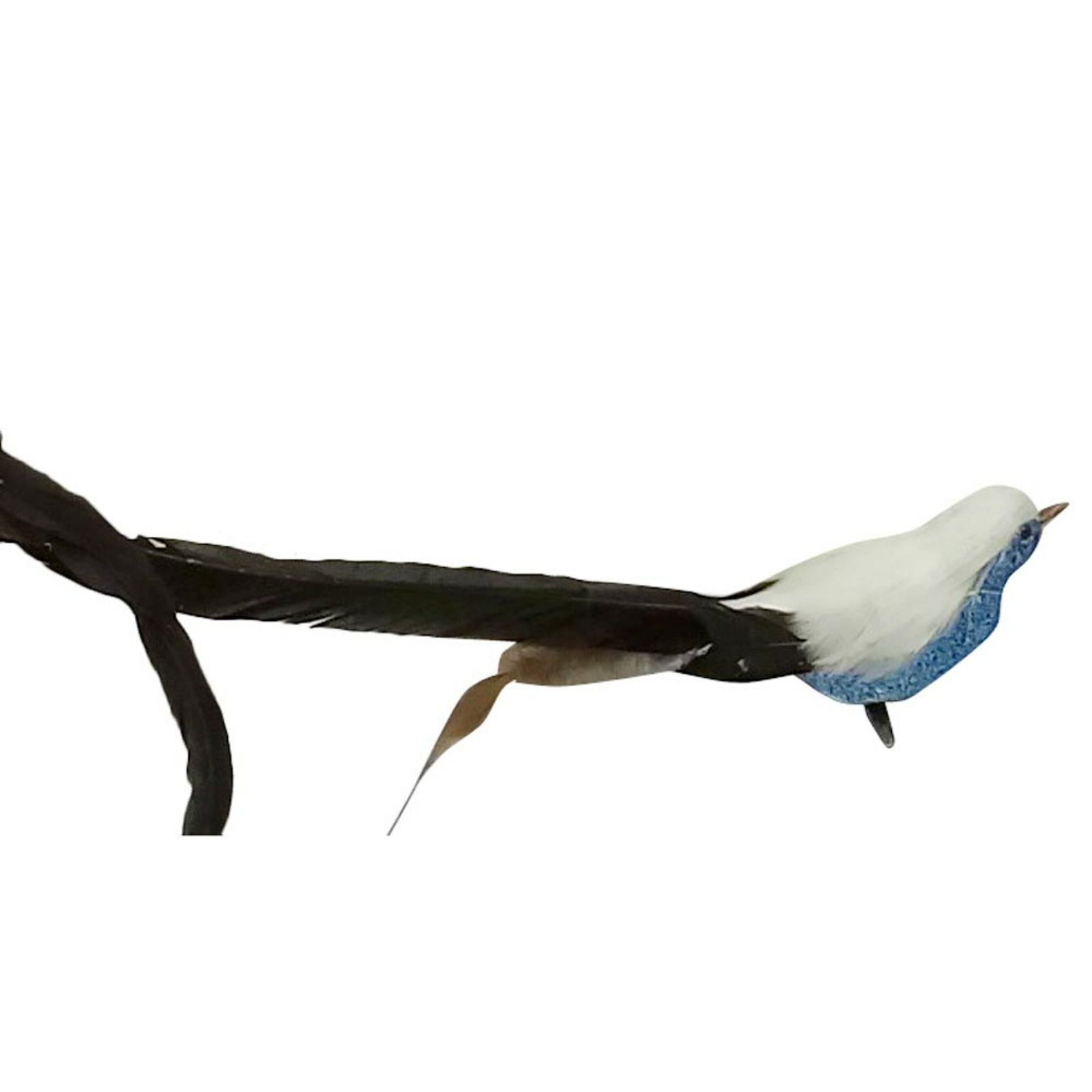 Supergreens Διακοσμητικό Πουλί "Blueish" Μπλε 5 εκ.