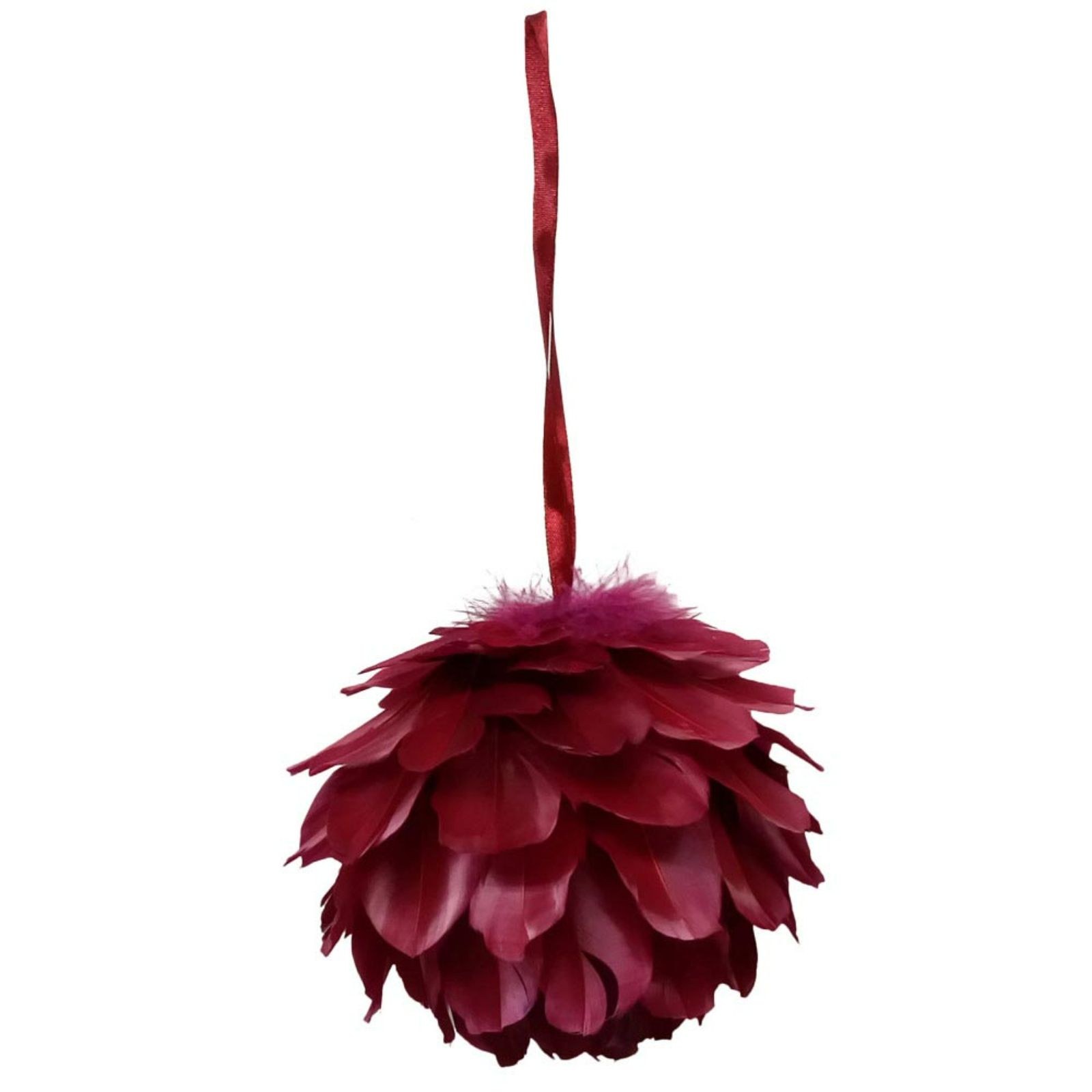 Supergreens Χριστουγεννιάτικο Στολίδι Μπάλα με Φτερά Κόκκινη Ø13 εκ.