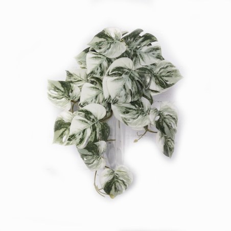 Supergreens Τεχνητή Κρεμαστή Μονστέρα Albo Variegata Πράσινη 45 εκ.