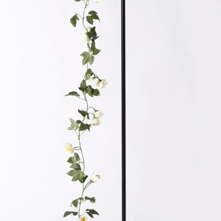 Supergreens Τεχνητή Γιρλάντα Τριαντάφυλλο Μπεζ 210 εκ.