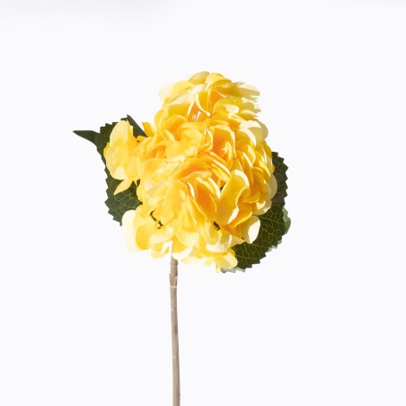 Supergreens Τεχνητό Κλωνάρι Ορτανσία Κίτρινο 47 εκ.