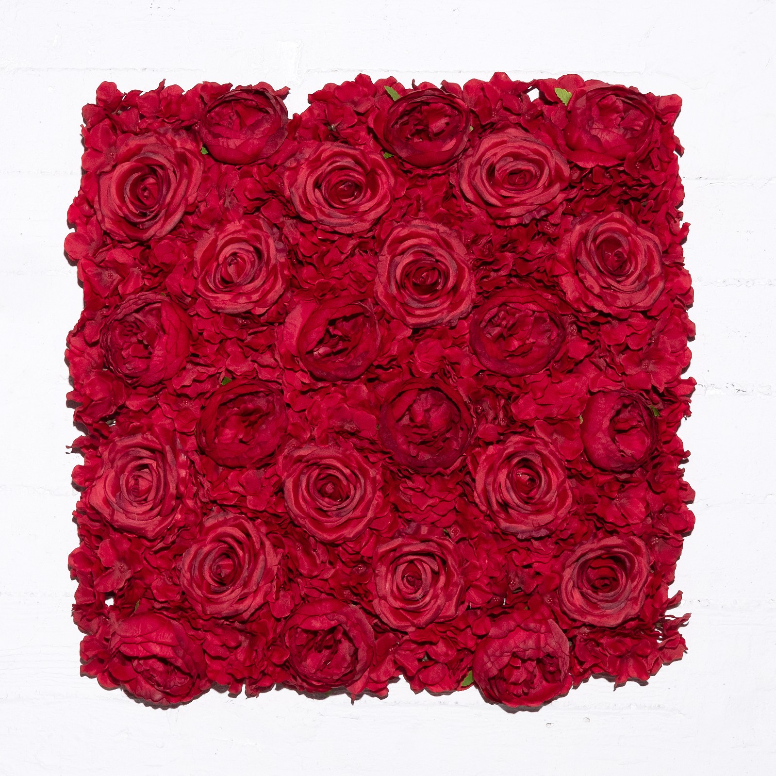 Supergreens Τεχνητή Φυλλωσιά Τριαντάφυλλο Κόκκινη 50x50 εκ.
