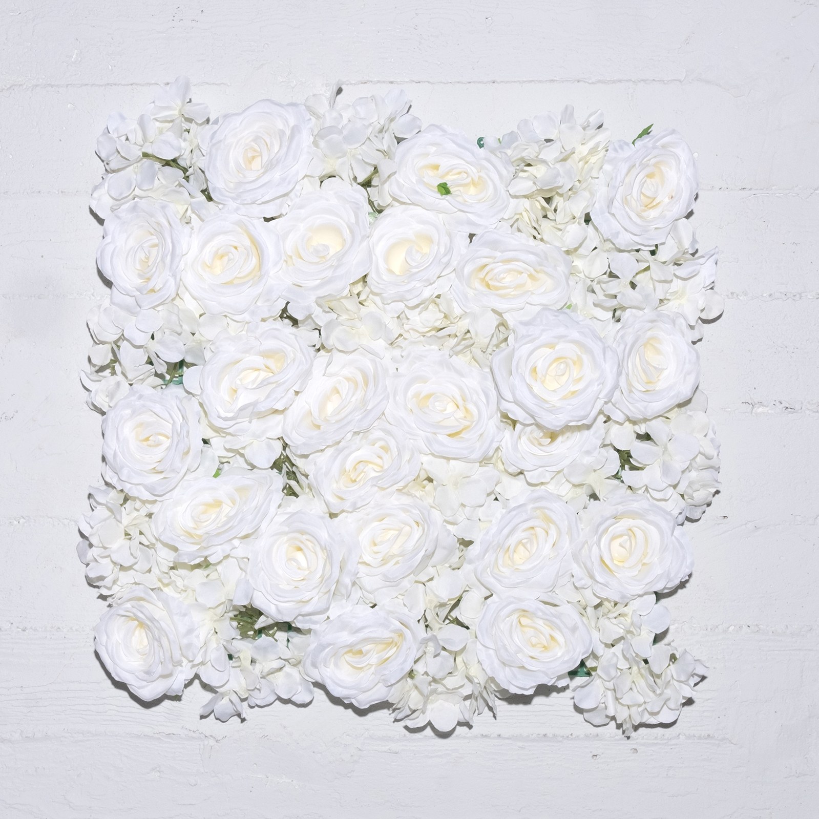 Supergreens Τεχνητή Φυλλωσιά Τριαντάφυλλο Λευκή 50x50 εκ.
