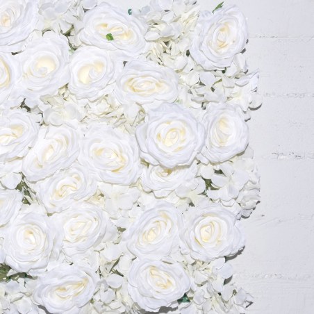 Supergreens Τεχνητή Φυλλωσιά Τριαντάφυλλο Λευκή 50x50 εκ.