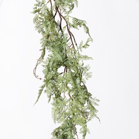 Supergreens Τεχνητή Kρεμαστή Φτέρη Cinnamon Πράσινη Ανοιχτή 105 εκ.