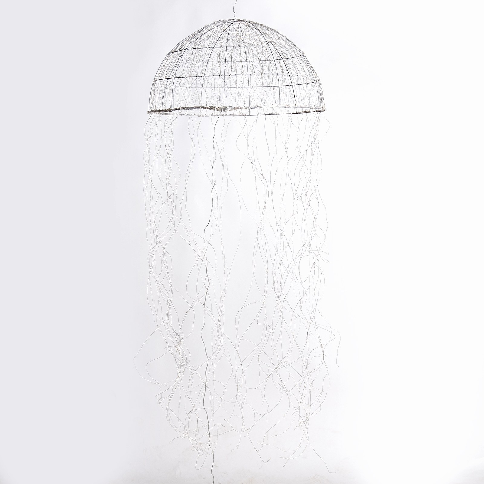 Supergreens Φωτιστικό Οροφής "Jellyfish" Ασημί με 1280 Led 60x200 εκ.