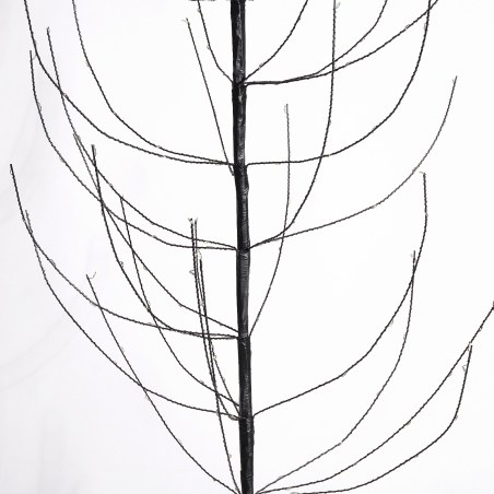 Supergreens Διακοσμητικό Δέντρο Σιδερένιο Μαύρο με 118 Led 80x80x150 εκ.