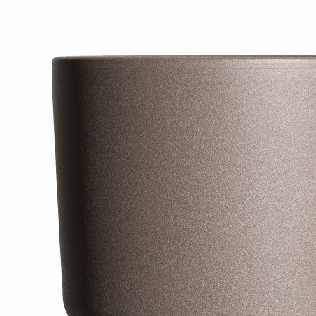 Supergreens Κασπώ Κεραμικό "Nola" Στρογγυλό Καφέ 21.5x21.5x21 εκ.