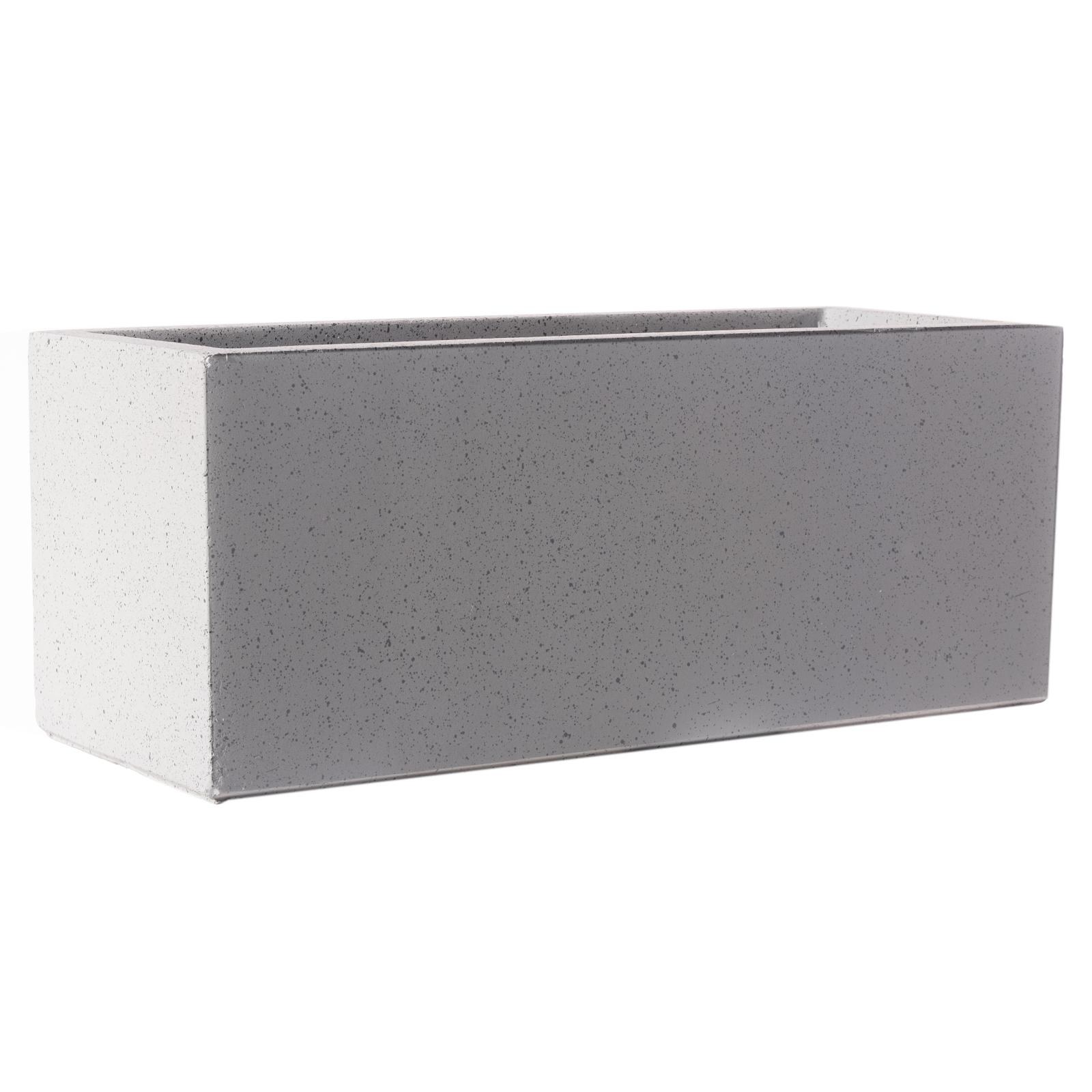 Supergreens Γλάστρα Πήλινη Ορθογώνια "Stone" Γκρι XL 100x47x47 εκ.