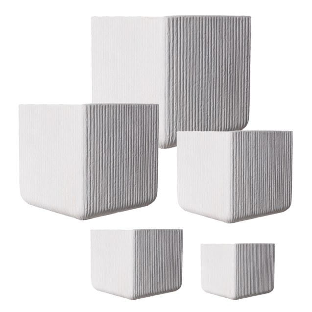 Supergreens Γλάστρα Πήλινη Τετράγωνη "Stripe"...