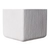 Supergreens Γλάστρα Πήλινη Τετράγωνη "Stripe" Λευκή XXL 55x55x47 εκ.