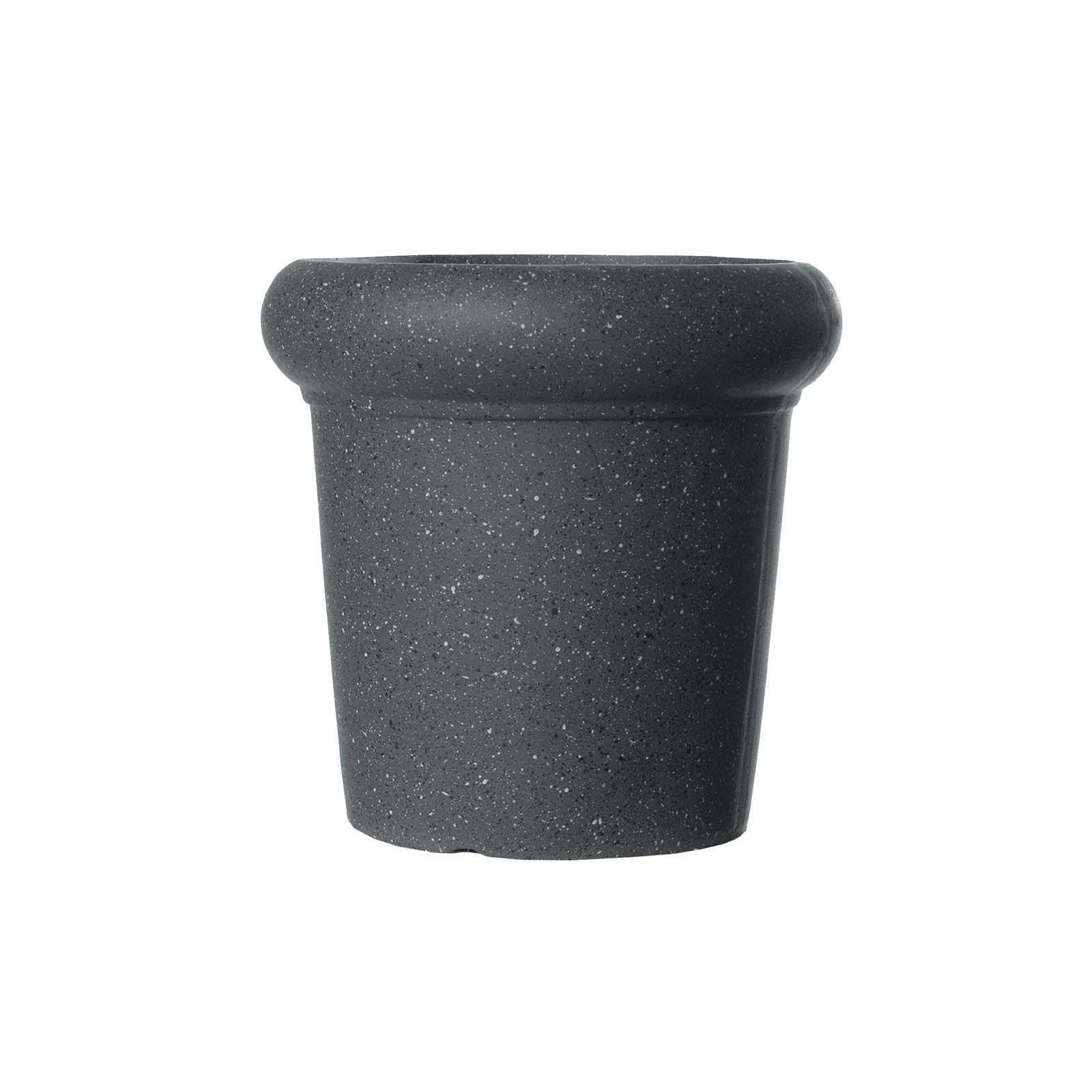 Supergreens Γλάστρα Πήλινη με Γείσο "Spot" Γκρι S 28x28x27 εκ.