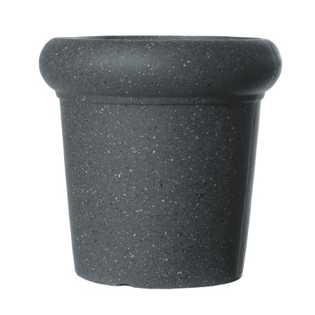 Supergreens Γλάστρα Πήλινη με Γείσο "Spot" Γκρι L 48x48x48 εκ.