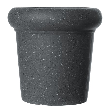 Supergreens Γλάστρα Πήλινη με Γείσο "Spot" Γκρι XL 57x57x57 εκ.