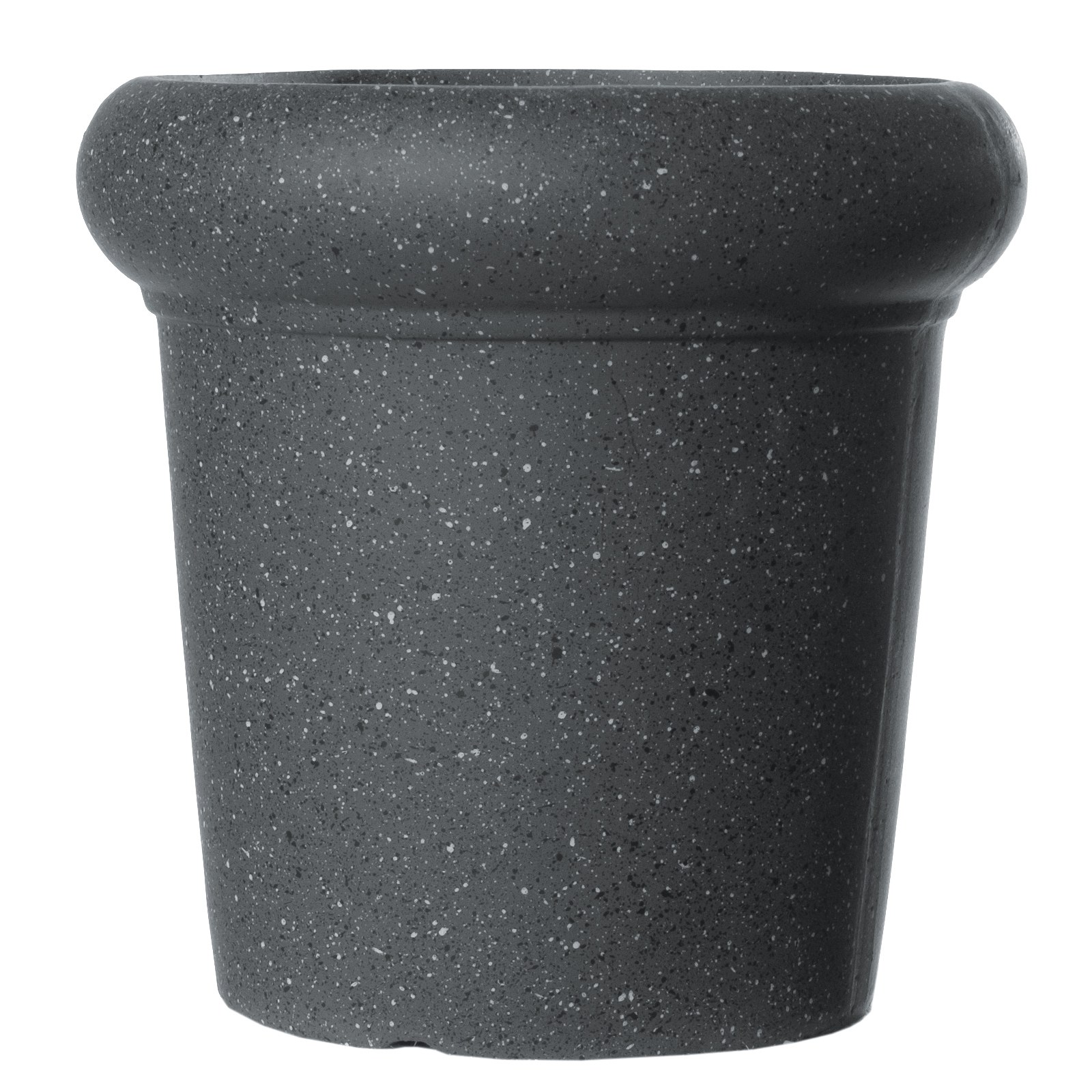 Supergreens Γλάστρα Πήλινη με Γείσο "Spot" Γκρι XL 57x57x57 εκ.