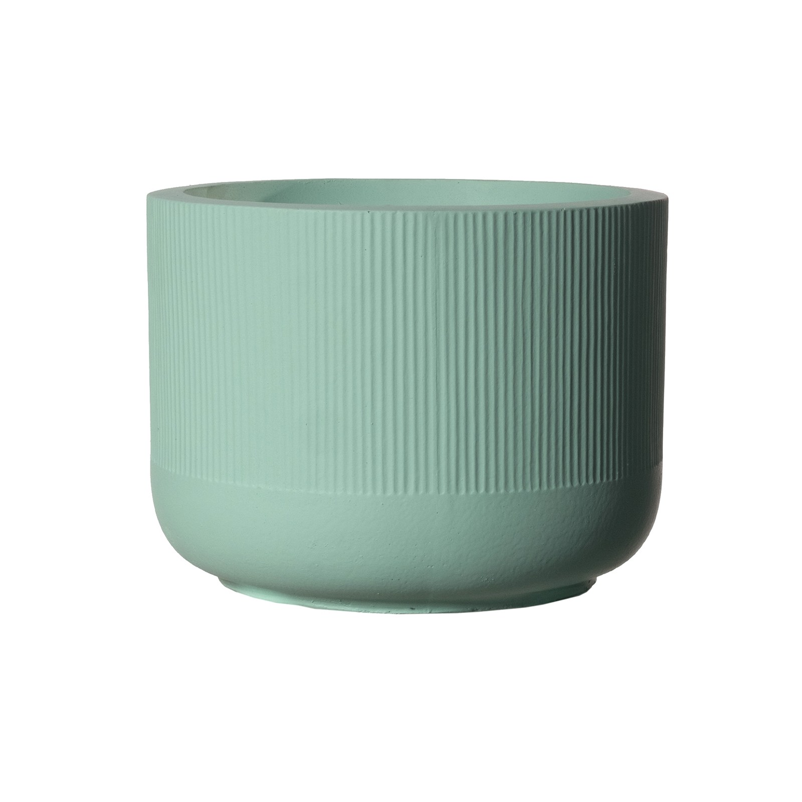 Supergreens Γλάστρα Πήλινη Οβάλ "Petal" Πράσινο Ανοιχτό L 43x43x31 εκ.